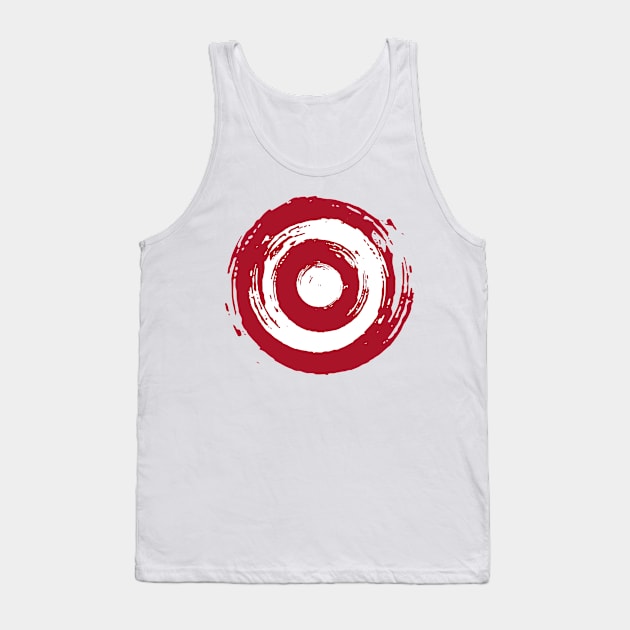 grunge Target Tank Top by graphicganga